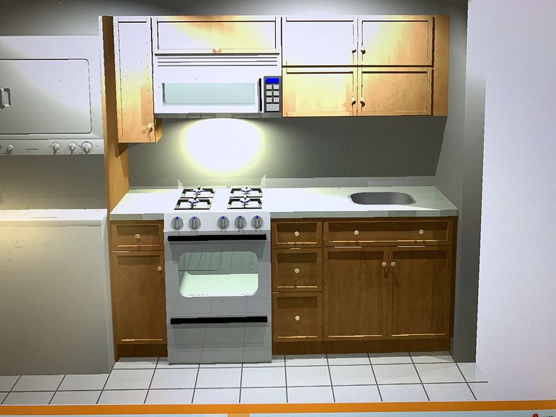 3D kitchen design rendering